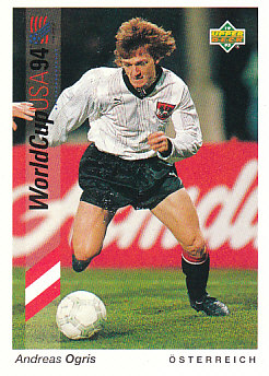 Andreas Ogris Austria Upper Deck World Cup 1994 Preview Eng/Ger #155